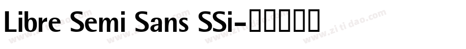 Libre Semi Sans SSi字体转换
